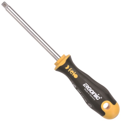 Felo 497 110 40 Ergonic screwdriver with 1/4" square for sockets