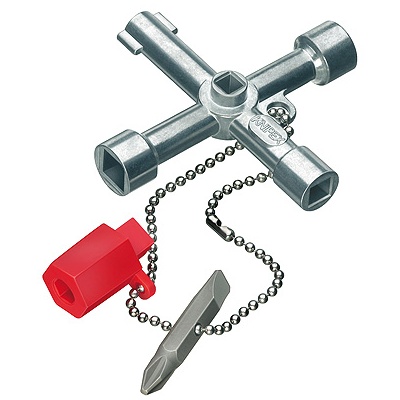 Knipex 00 11 03 Control Cabinet Key for standard cabinets and shut-off systems
