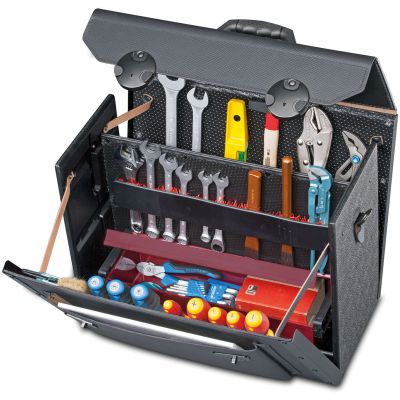 Prof-Tools > Parat 18.000.581 Top-Line leather tool case with middle wall  king size